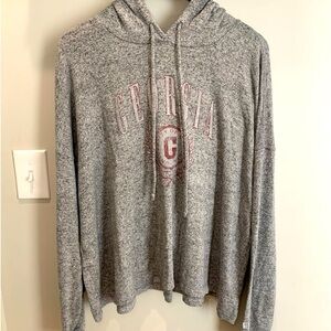 UGA Tailgate Hoodie by AEO Soft Heather Gray Size XL VGUC